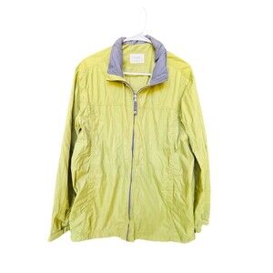 Jaju Lightweight Windbreaker Jacket Woman’s 100 (size US Medium) Green Full Zip